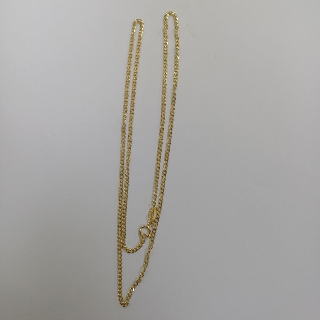 CADENAS TEJIDO BARBADA ORO 10K 50 CM 3.5 GR (NUEVO)