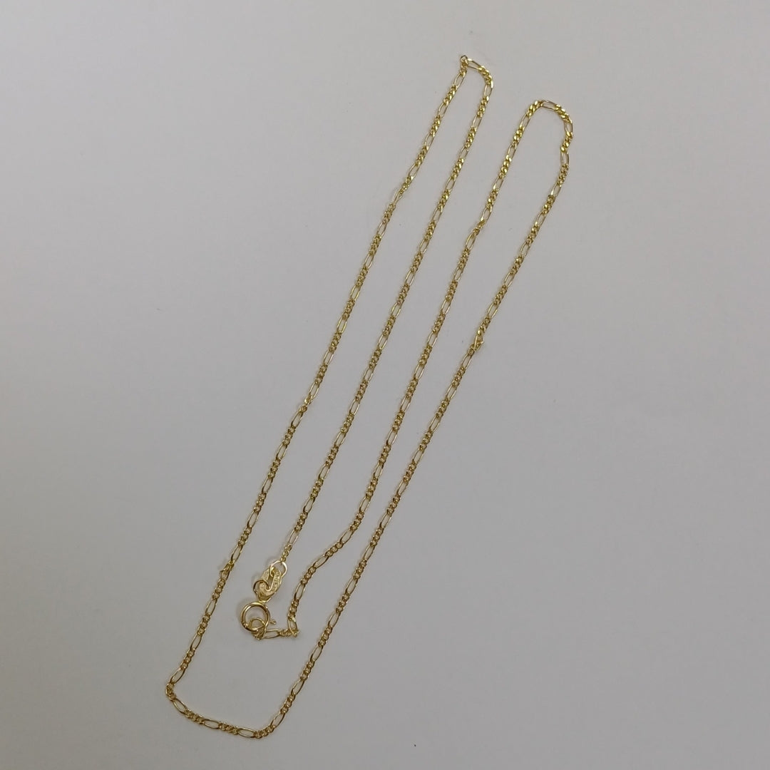 CADENAS TEJIDO 3X1 ORO 14K 55 CM 2.6 GR (NUEVO)