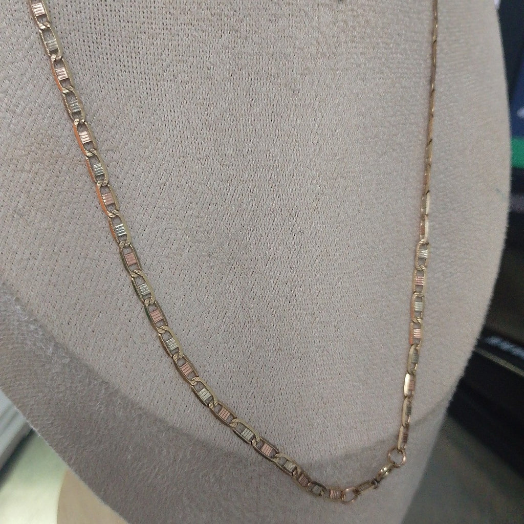 CADENA ORO, ORO COMBINADO 10 K 7.5 GRMS (SEMINUEVO)