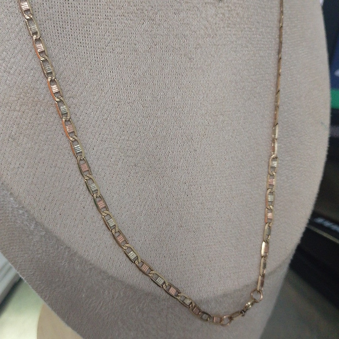 CADENA ORO, ORO COMBINADO 10 K 7.5 GRMS (SEMINUEVO)