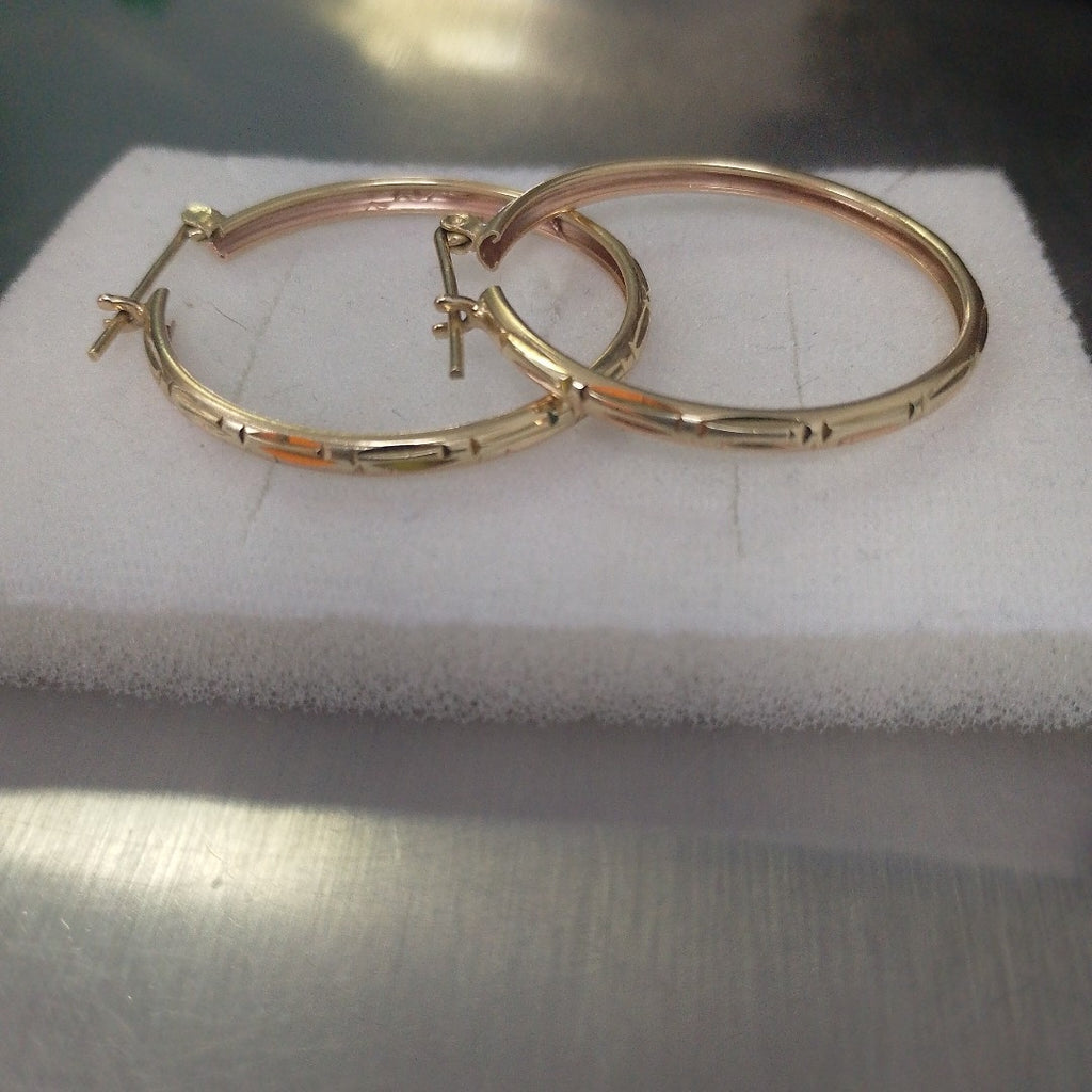 ARRACADAS PAR ORO 14 K 4.3 GRMS (SEMINUEVO)