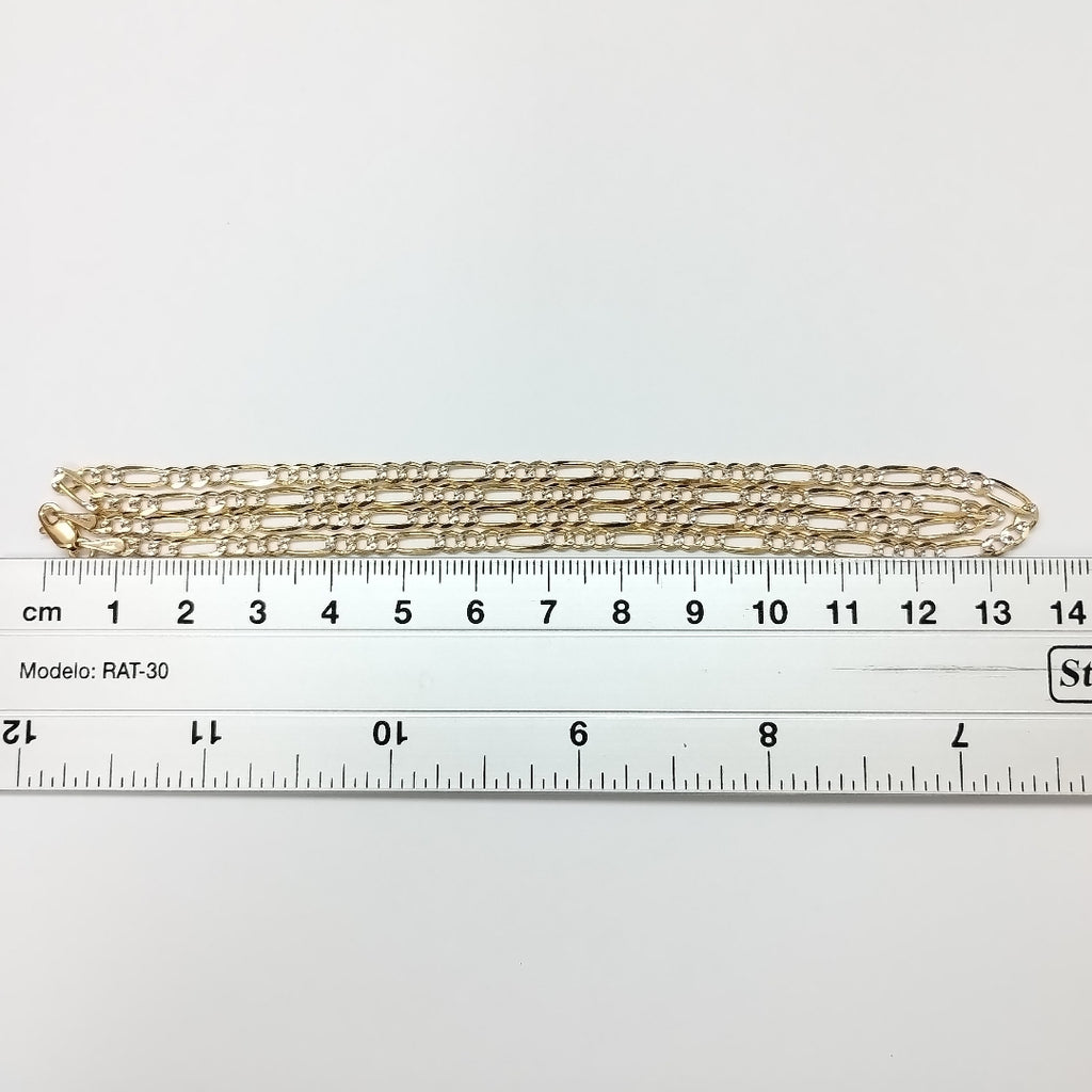 CADENAS 3X1 DIAMANTADA ORO 14K 55 CM 8.6 GR (NUEVO)