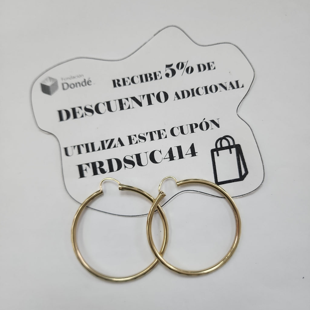 ARRACADAS PAR ORO 14 K 5 GRMS (SEMINUEVO)