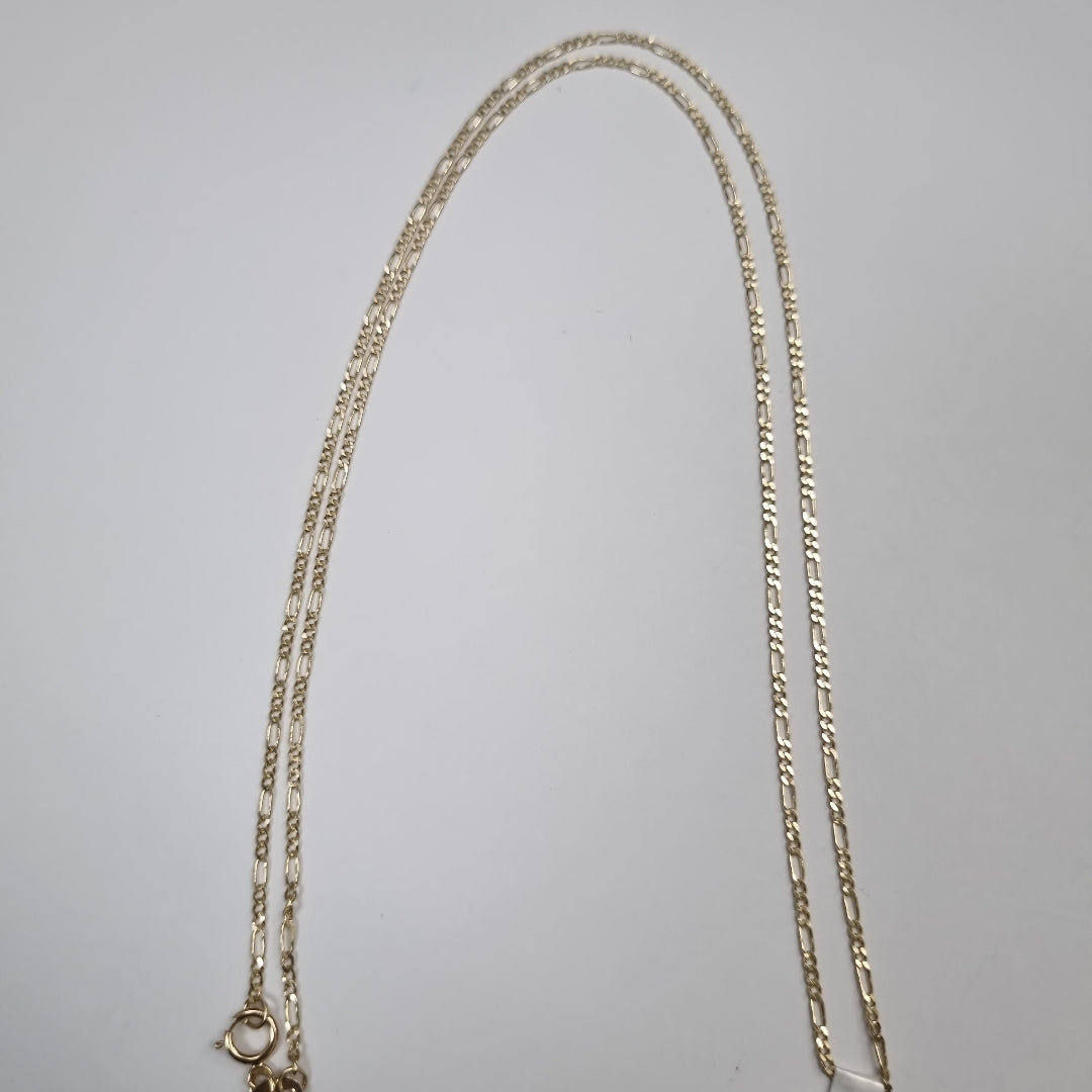 CADENAS TEJIDO 3X1 ORO 14K 55 CM 2.3 GR (NUEVO)