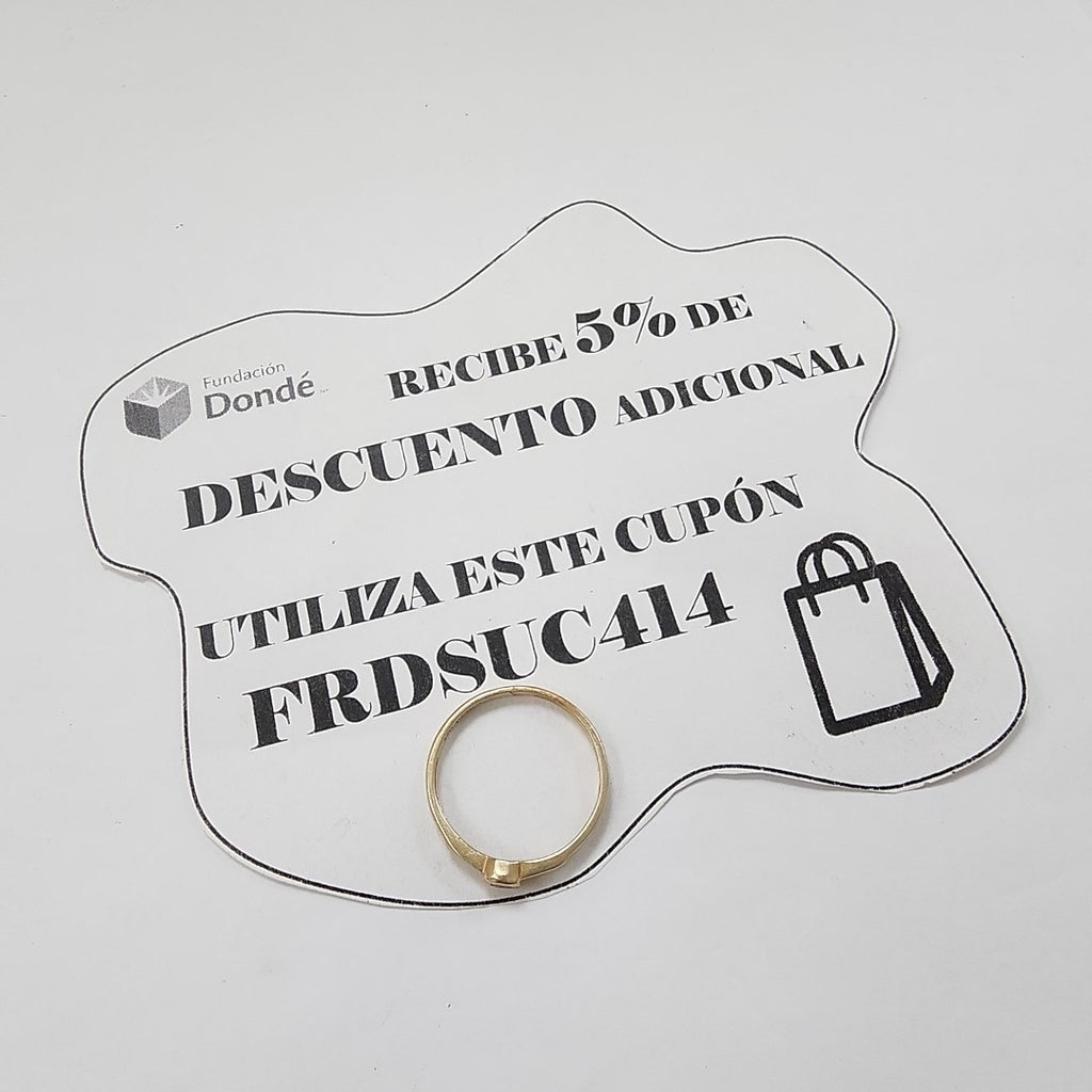 ANILLO ORO 14 K 1.7 GRMS (SEMINUEVO)