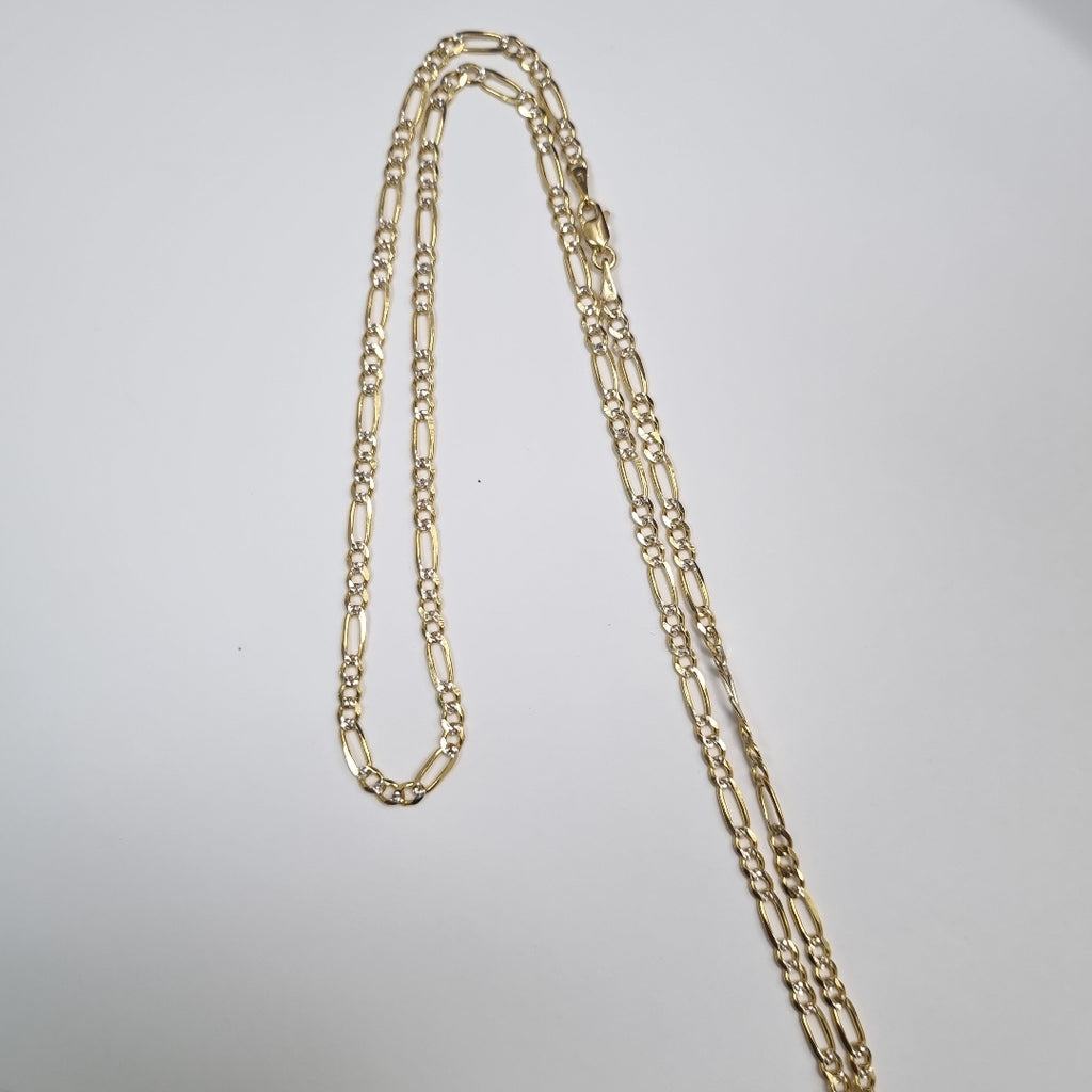 CADENAS 3X1 DIAMANTADA ORO 14K 55 CM 8.4 GR (NUEVO)