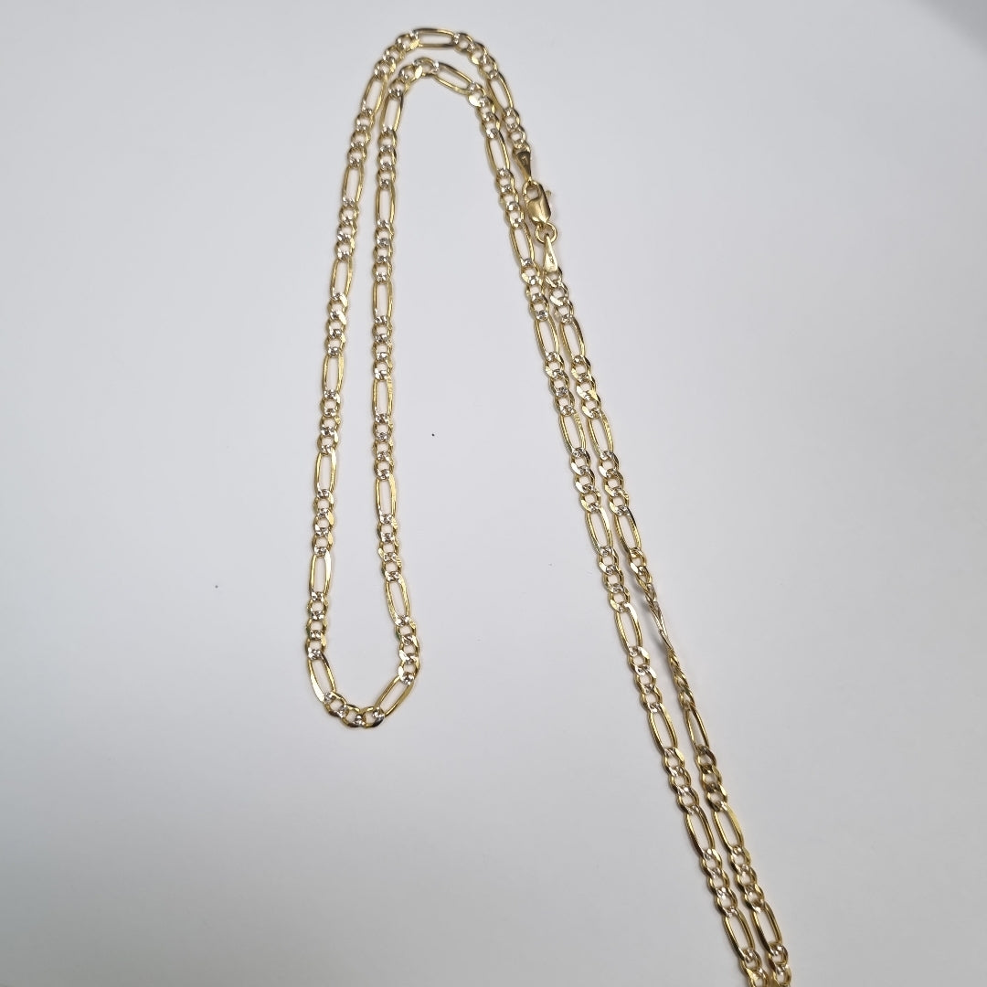 CADENAS 3X1 DIAMANTADA ORO 14K 55 CM 8.4 GR (NUEVO)