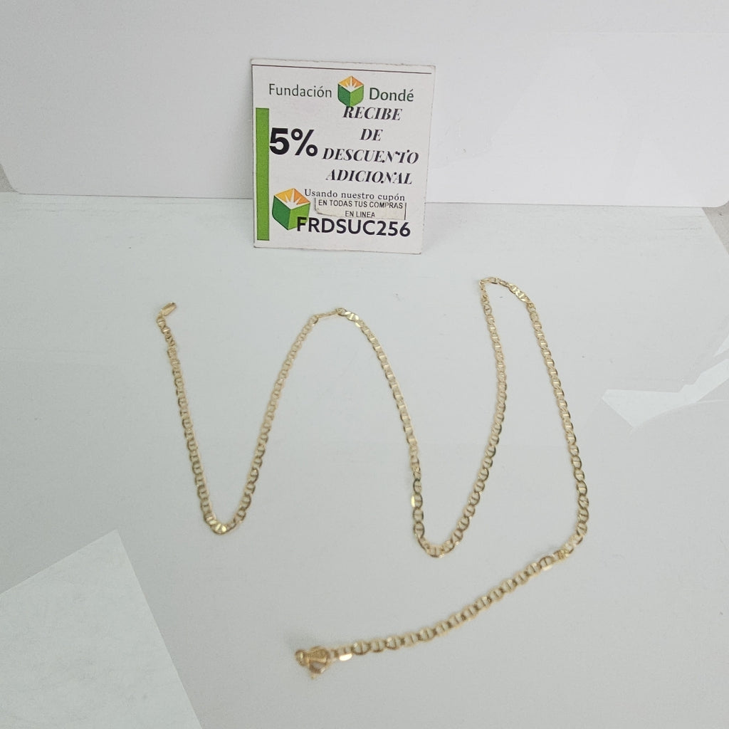 CADENAS TEJIDO GUCHI ORO 10K 55 CM 4.2 GR (NUEVO)