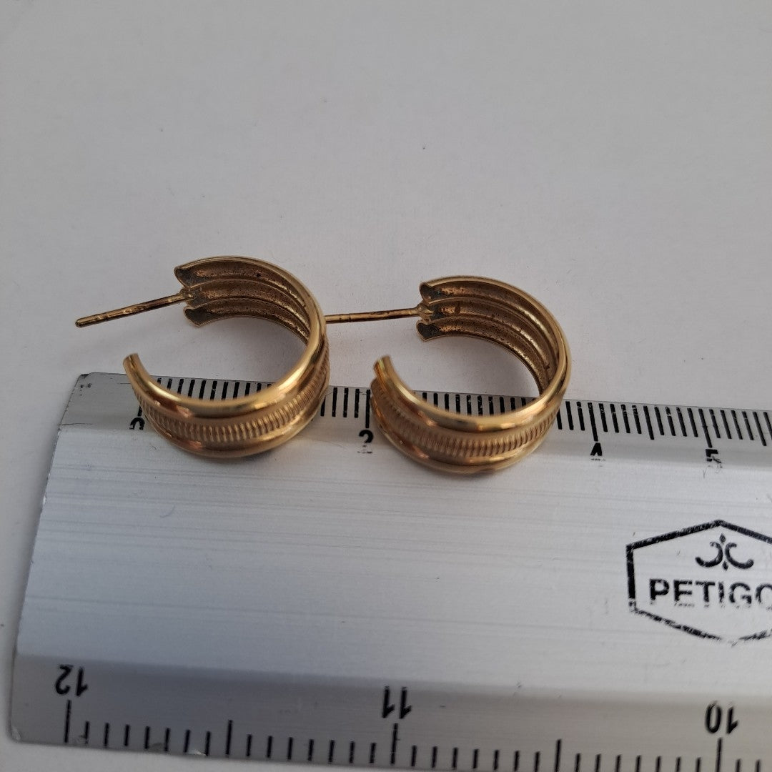 ARETES PAR ORO 14 K 3.1 GRMS (SEMINUEVO)