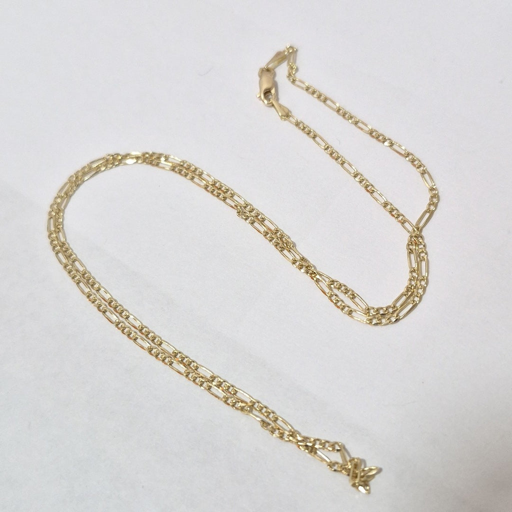 CADENAS 3X1 ORO 14K 55 CM 3.7 GR (NUEVO)