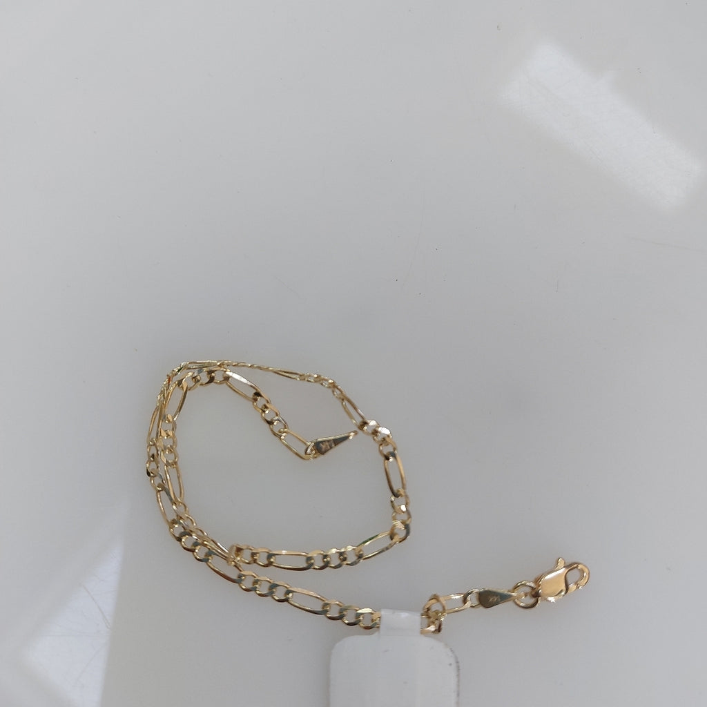PULSERAS 3X1 ORO 14K 21 CM 2 GR (NUEVO)