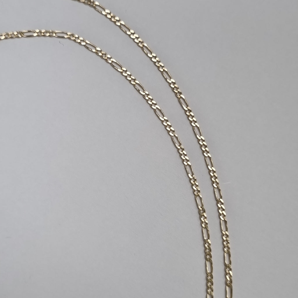 CADENAS TEJIDO 3X1 ORO 14K 55 CM 2.3 GR (NUEVO)