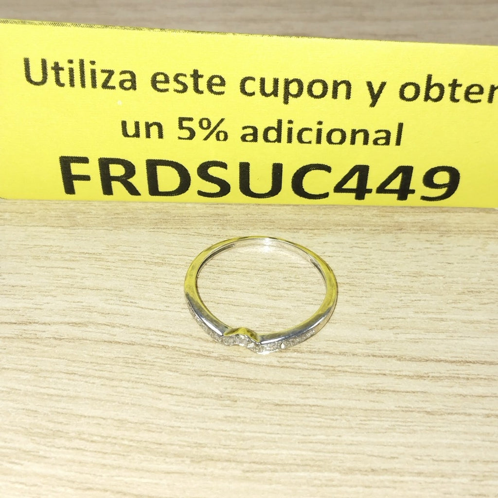 ANILLITO ORO, ORO BLANCO 14 K 1.2 GRMS (SEMINUEVO)
