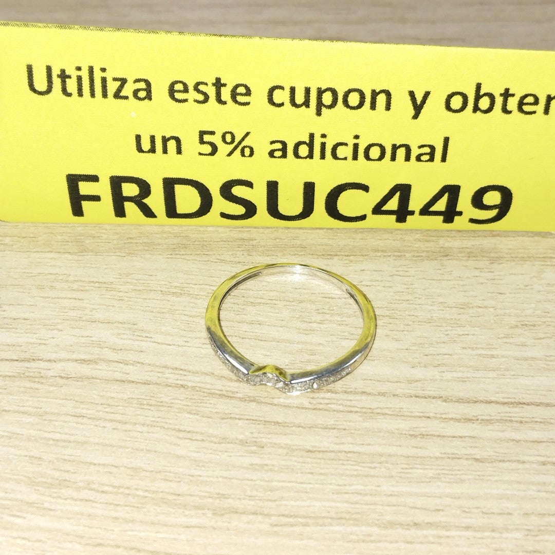 ANILLITO ORO, ORO BLANCO 14 K 1.2 GRMS (SEMINUEVO)