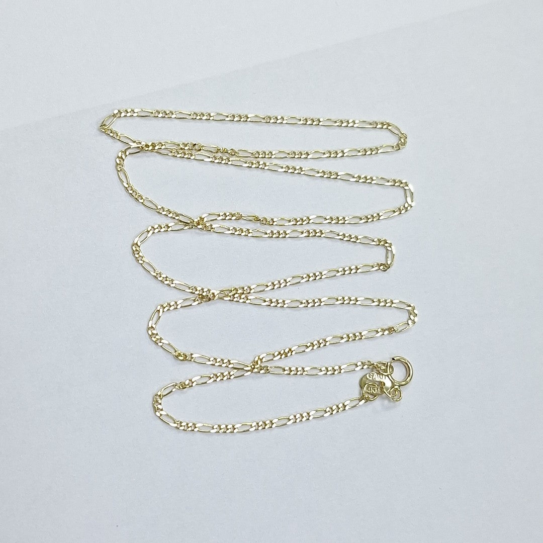 CADENAS TEJIDO 3X1 ORO 14K 55 CM 2.7 GR (NUEVO)