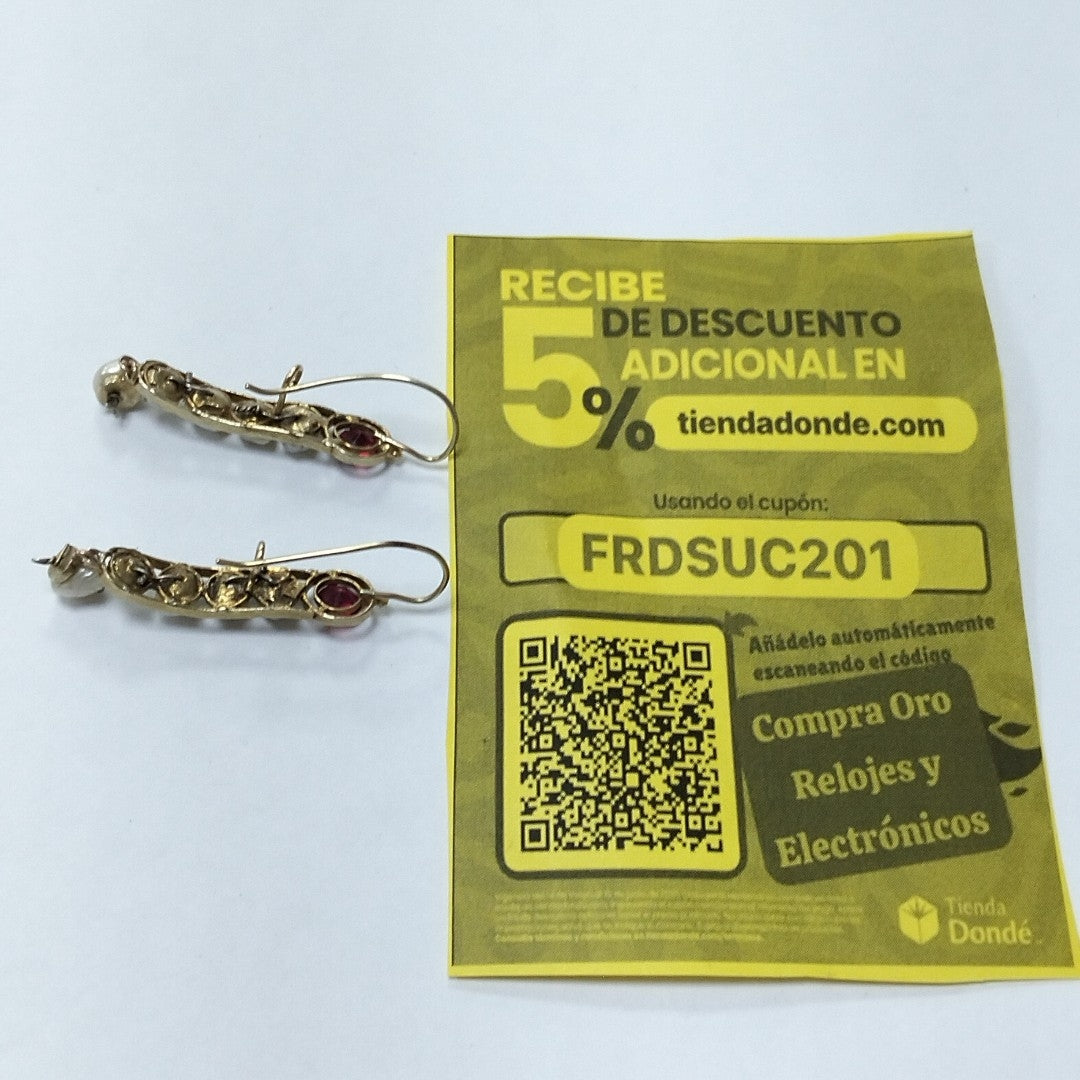 ARETES PAR ORO 8 K 5,40 GRMS (SEMINUEVO)