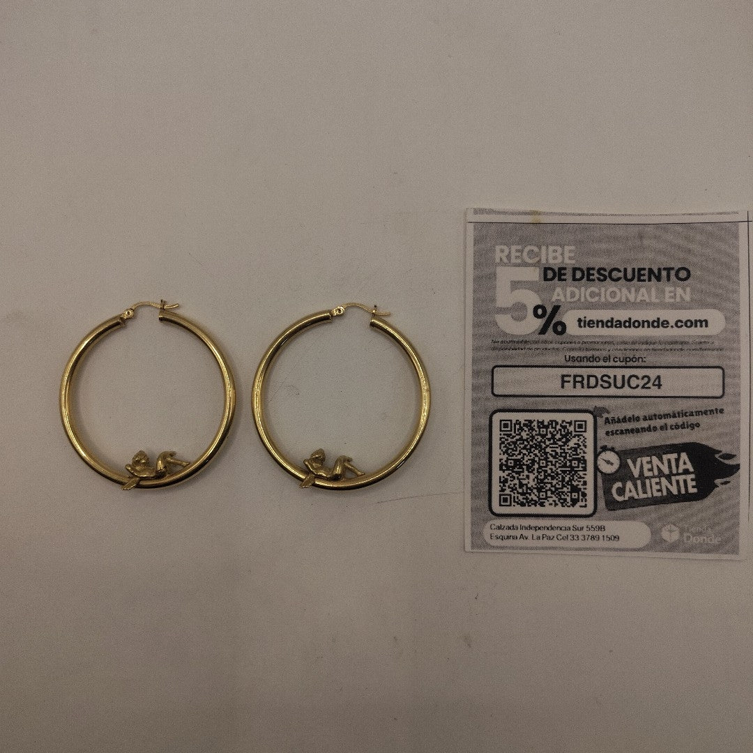 ARRACADAS PAR ORO 14 K 7,60 GRMS (SEMINUEVO)