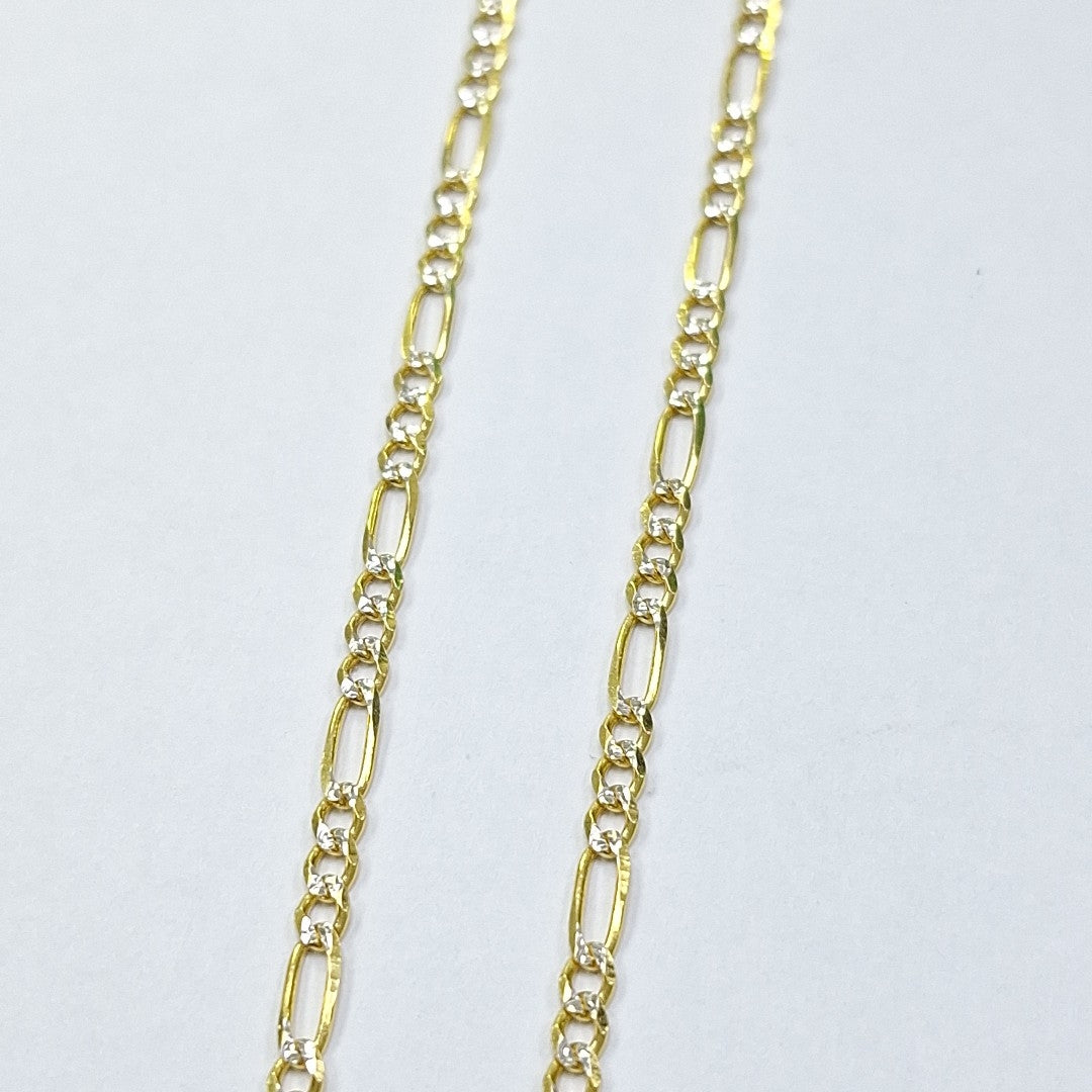CADENAS 3X1 DIAMANTADA ORO 14K 55 CM 8.4 GR (NUEVO)