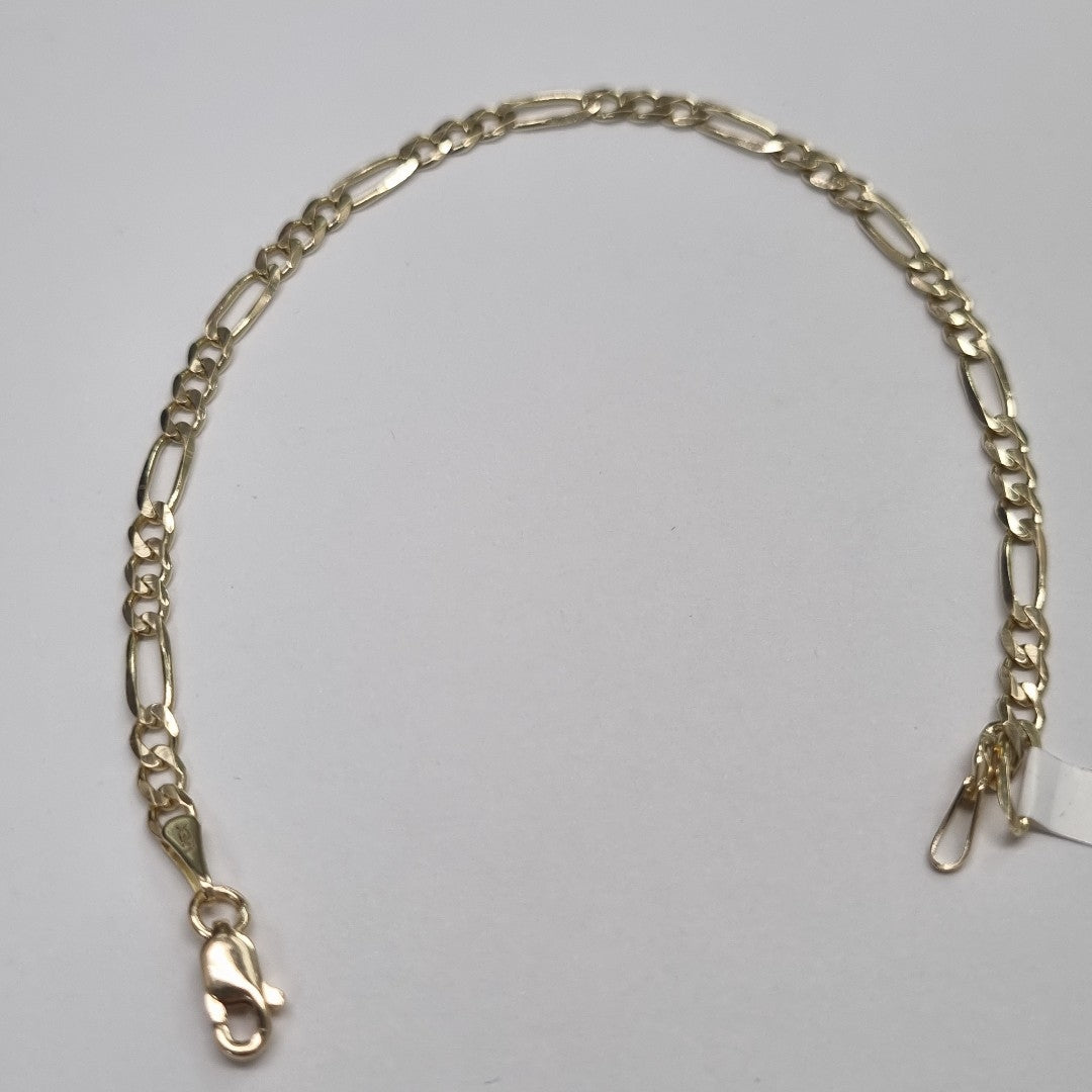 PULSERAS 3X1 ORO 14K 18 CM 2.9 GR (NUEVO)