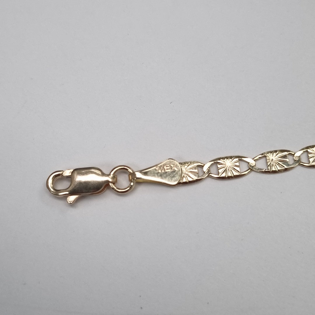 PULSERAS GUCHI ORO 14K 18 CM 2.9 GR (NUEVO)