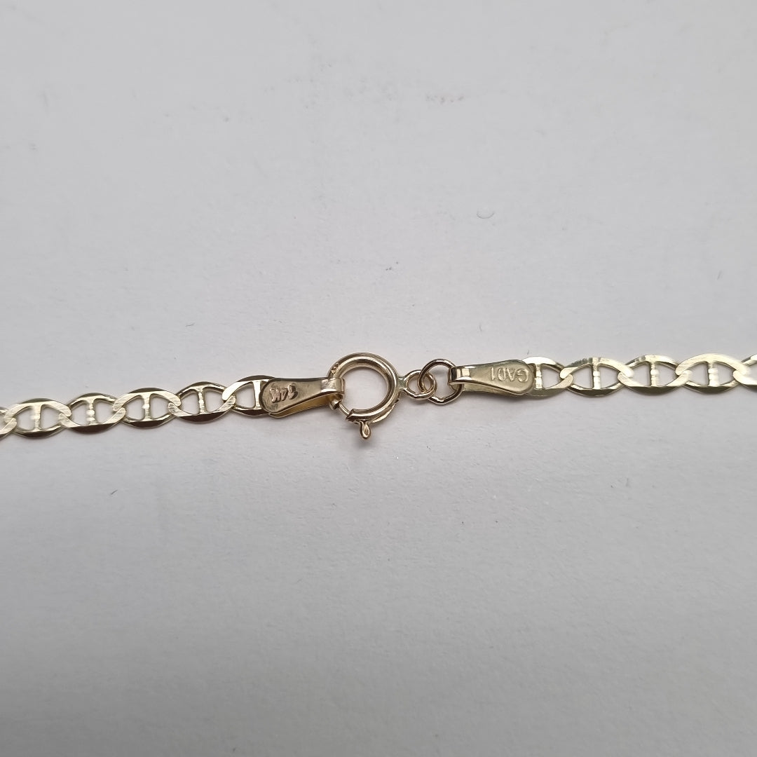 CADENAS TEJIDO GUCHI ORO 10K 60 CM 4.3 GR (NUEVO)