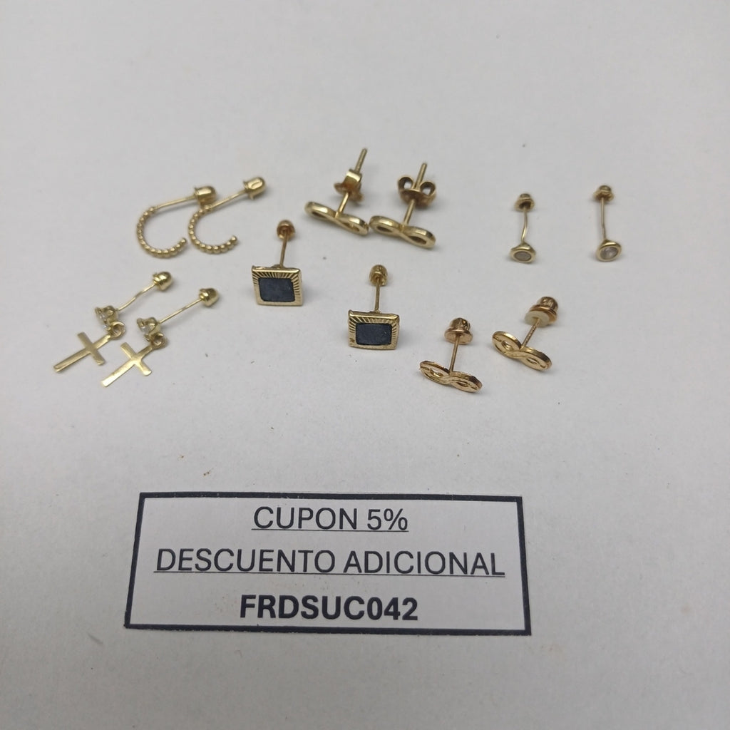 BROQUELES PAR ORO 10 K 3 GRMS (SEMINUEVO)