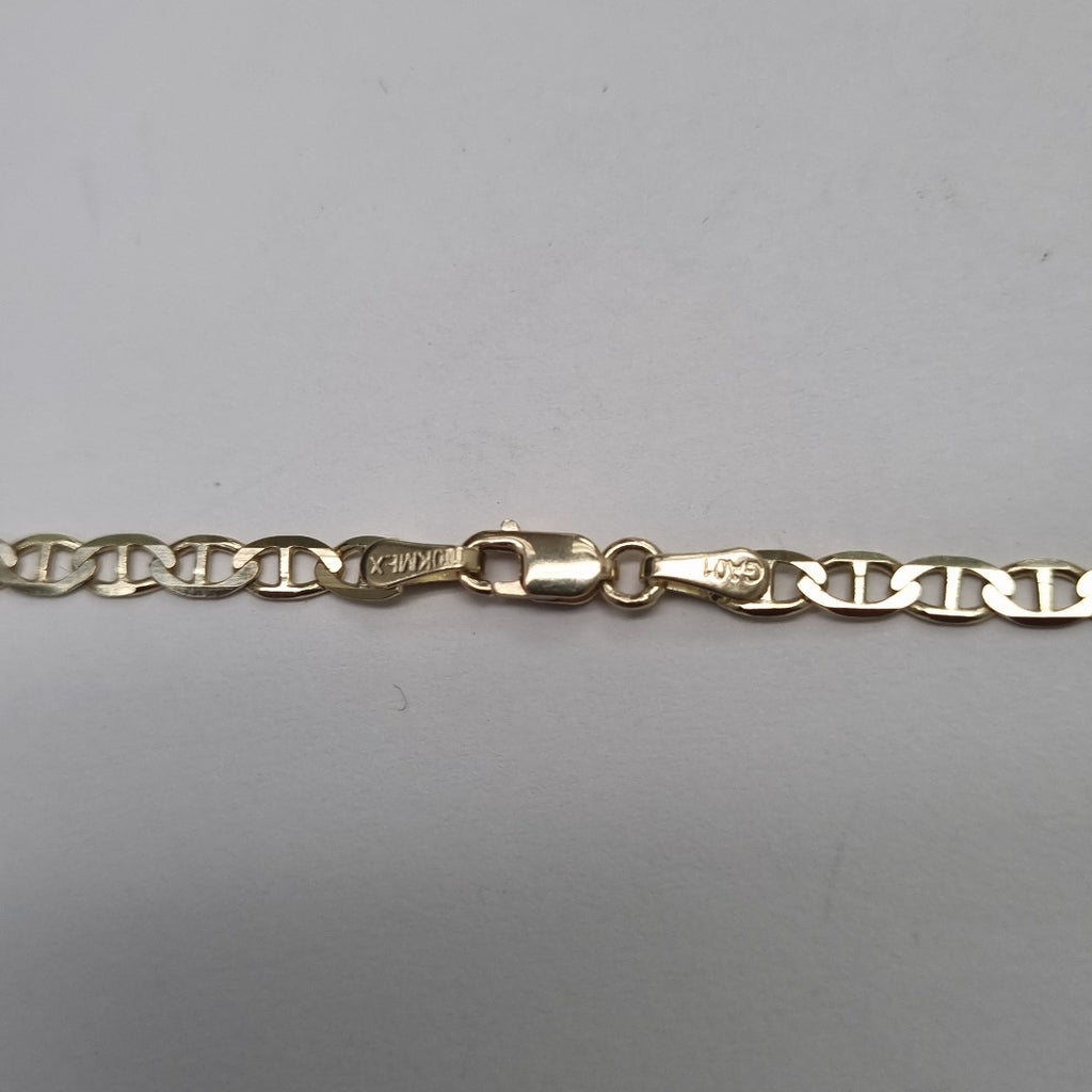 CADENAS TEJIDO GUCHI ORO 10K 55 CM 7.7 GR (NUEVO)