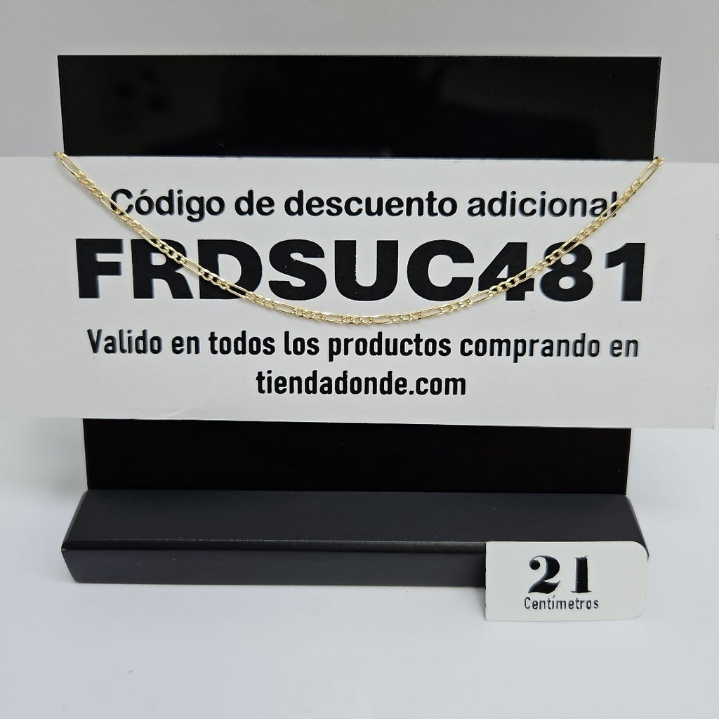 PULSERA 3X1 ORO 14K 21 CM 1.7 GR (NUEVO)