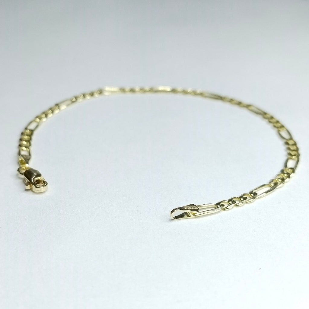 PULSERAS TEJIDO 3X1 ORO 14K 18 CM 2.9 GR (NUEVO)