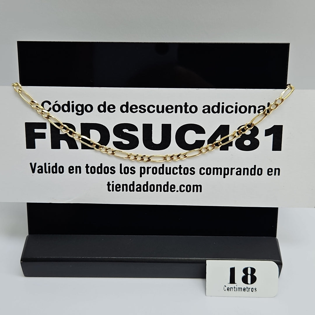 PULSERAS 3X1 ORO 14K 18 CM 2.7 GR (NUEVO)