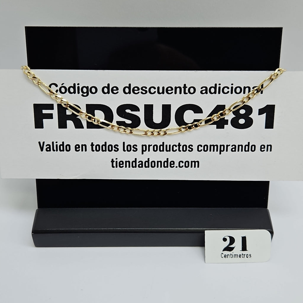 PULSERAS 3X1 ORO 14K 21 CM 3.4 GR (NUEVO)