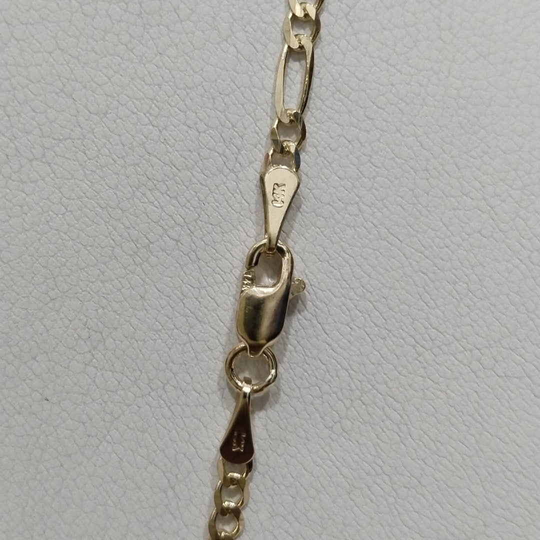 CADENAS 3X1 ORO 14K 55 CM 4.7 GR (NUEVO)