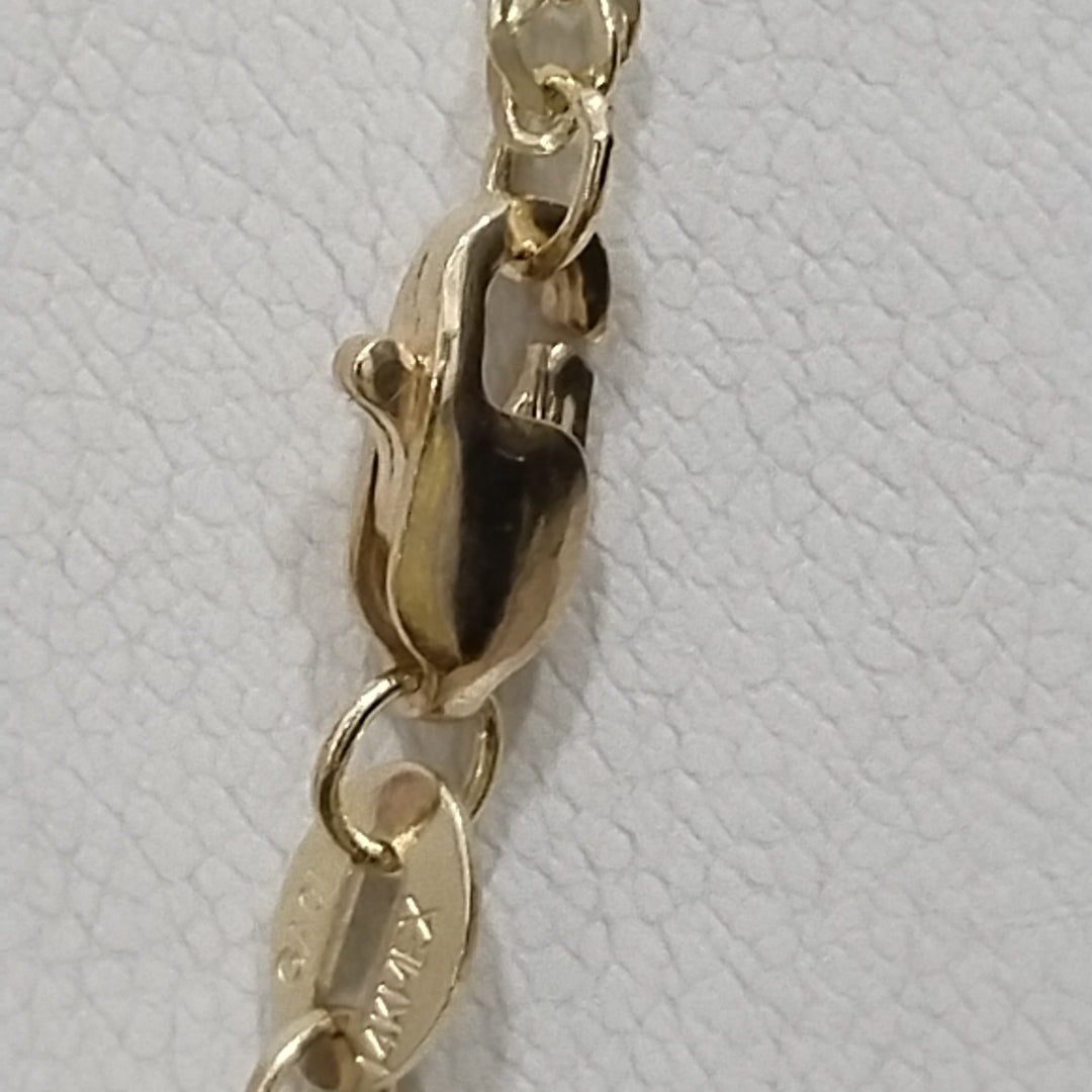 CADENAS TEJIDO MEDIO TZL ORO 14K 55 CM 4.9 GR (NUEVO)