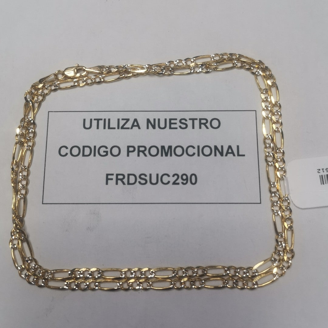 CADENAS 3X1 DIAMANTADA ORO 14K 55 CM 8.6 GR (NUEVO)