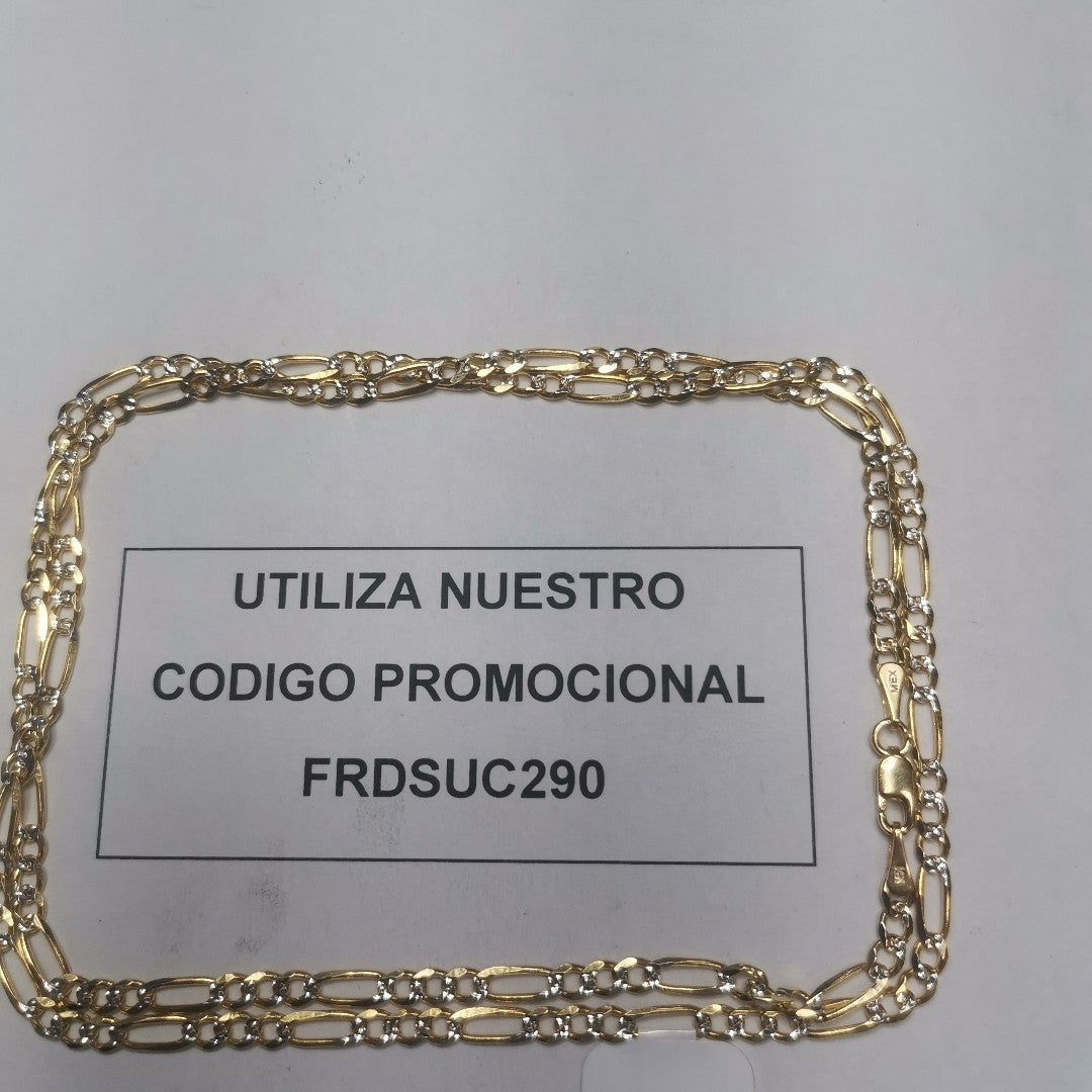 CADENAS 3X1 DIAMANTADA ORO 14K 55 CM 8.4 GR (NUEVO)