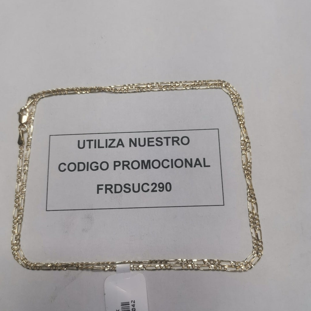 CADENAS 3X1 ORO 14K 55 CM 4 GR (NUEVO)