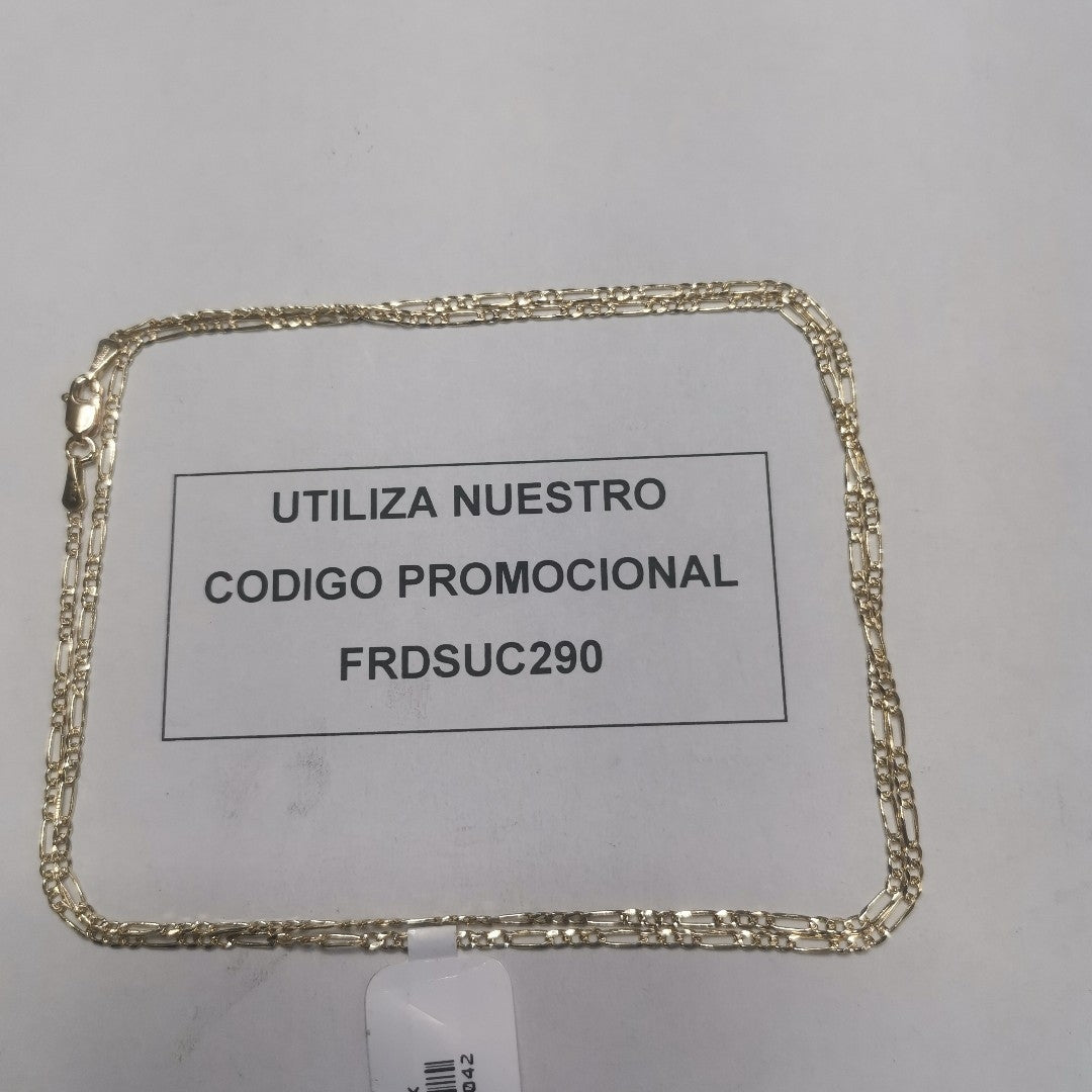 CADENAS 3X1 ORO 14K 55 CM 4 GR (NUEVO)
