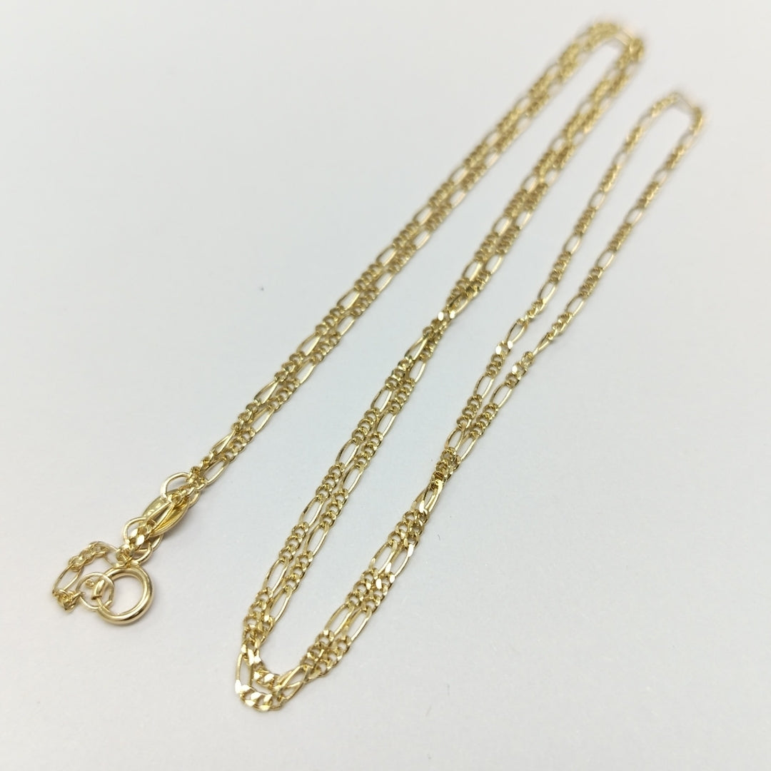 CADENAS TEJIDO 3X1 ORO 14K 55 CM 2.7 GR (NUEVO)