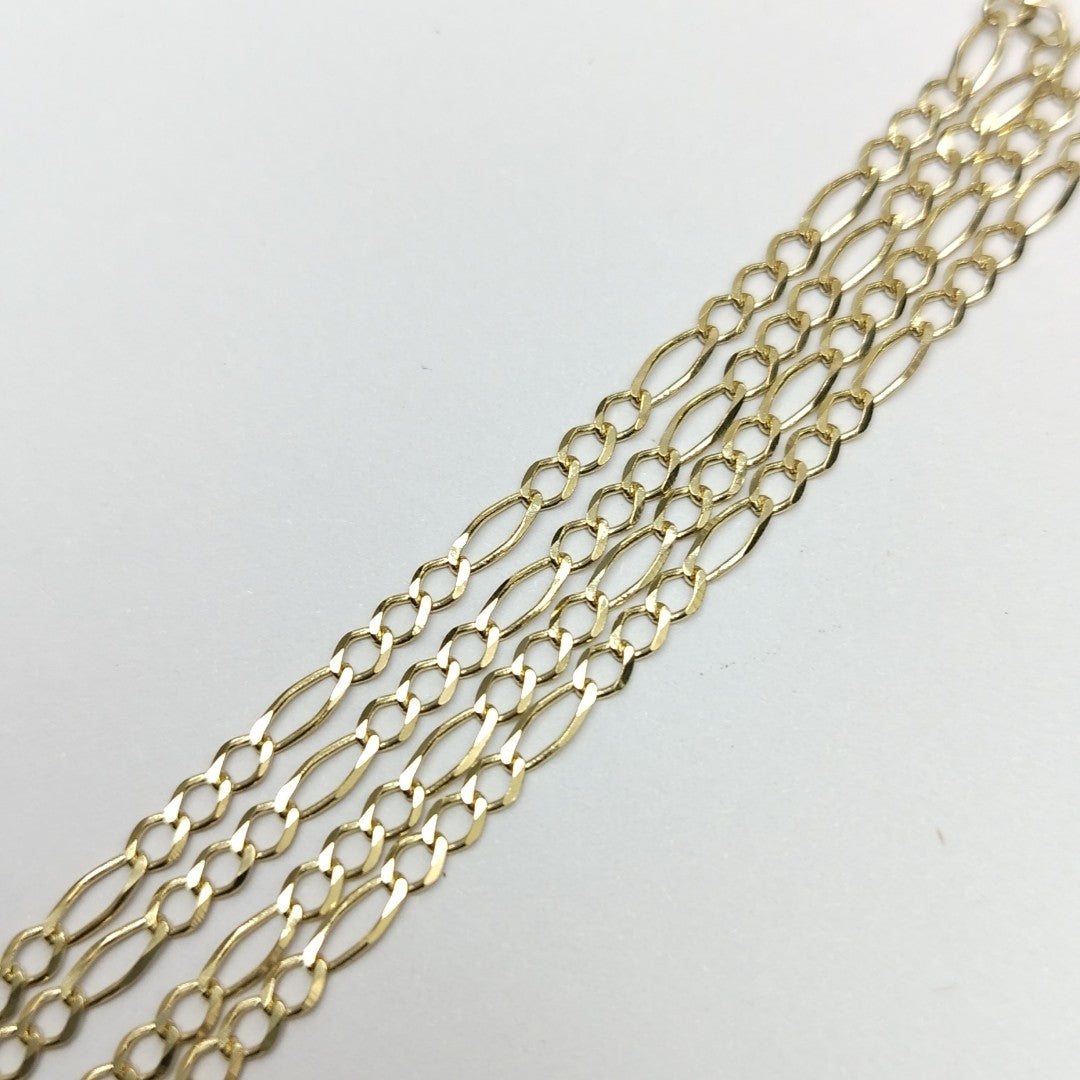 CADENAS TEJIDO 3X1 ORO 10K 50 CM 3.9 GR (NUEVO)