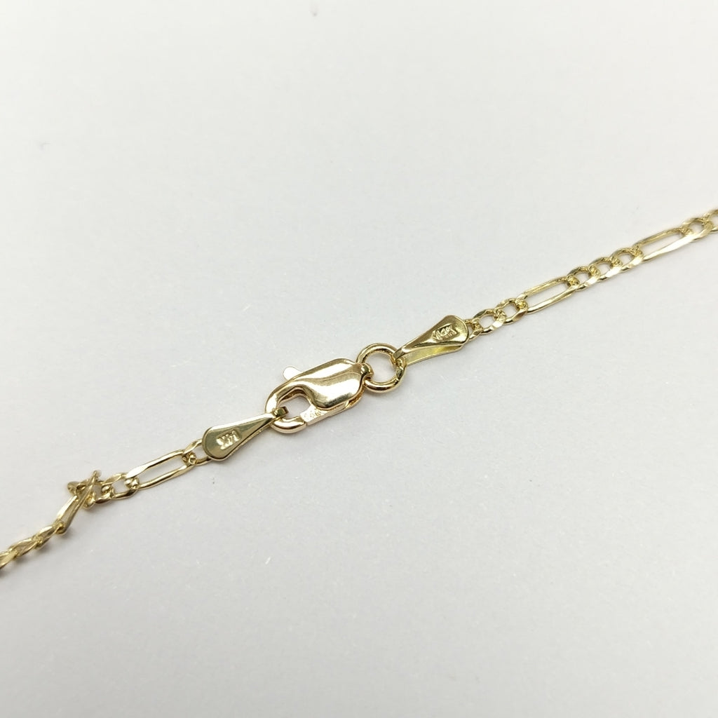 CADENAS 3X1 ORO 14K 55 CM 4 GR (NUEVO)