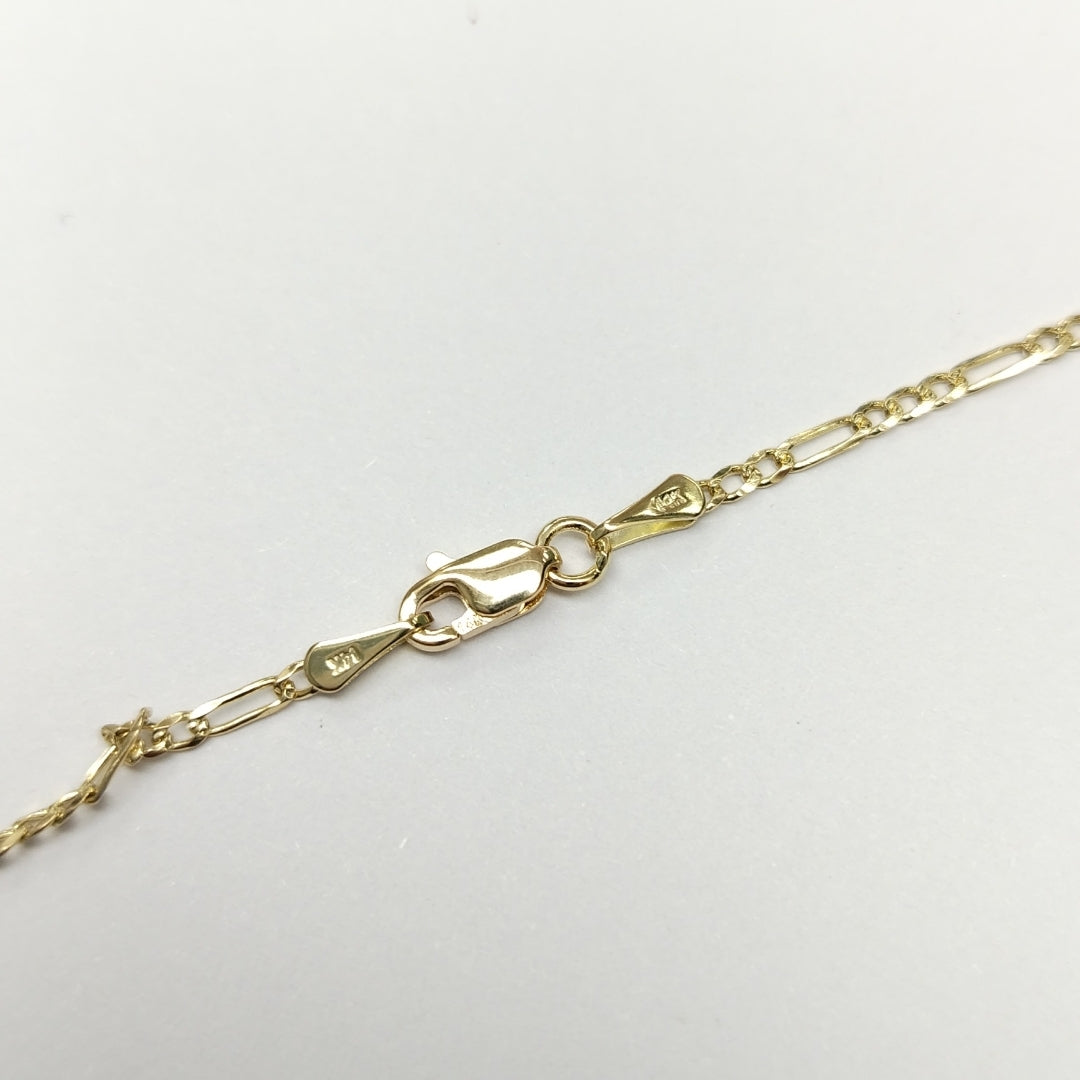 CADENAS 3X1 ORO 14K 55 CM 4 GR (NUEVO)