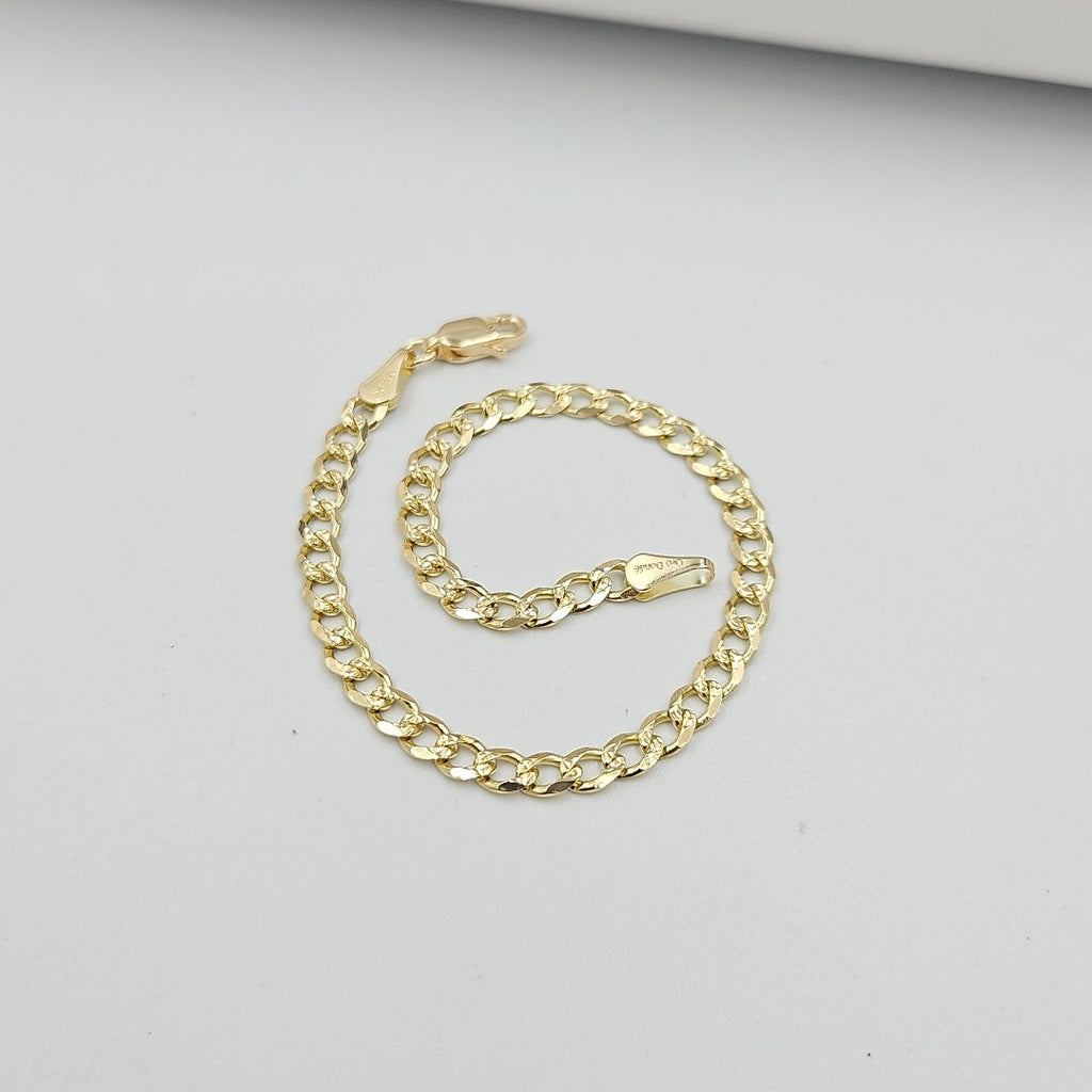 PULSERAS BARBADA ORO 14K 18 CM 4.6 GR (NUEVO)
