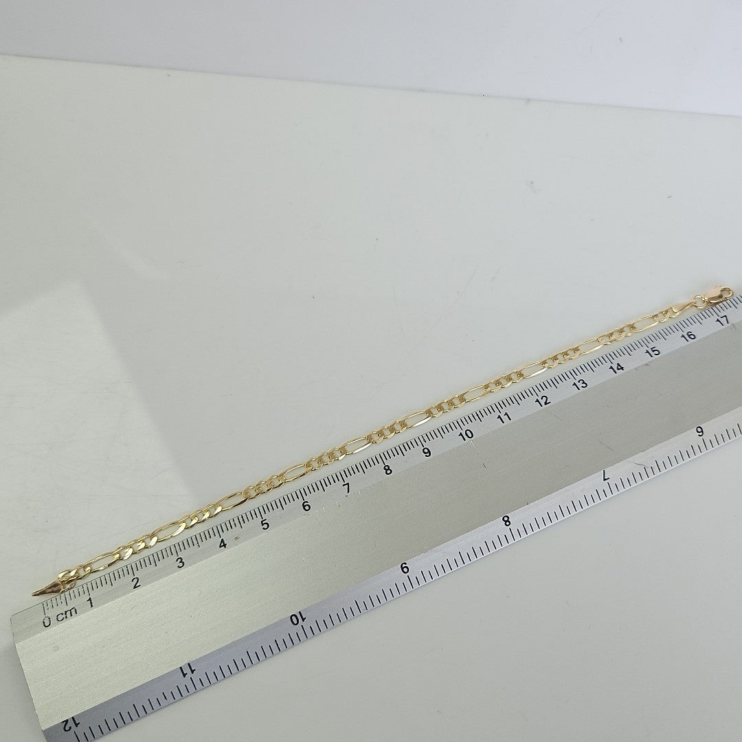 PULSERAS TEJIDO 3X1 ORO 14K 18 CM 2.9 GR (NUEVO)