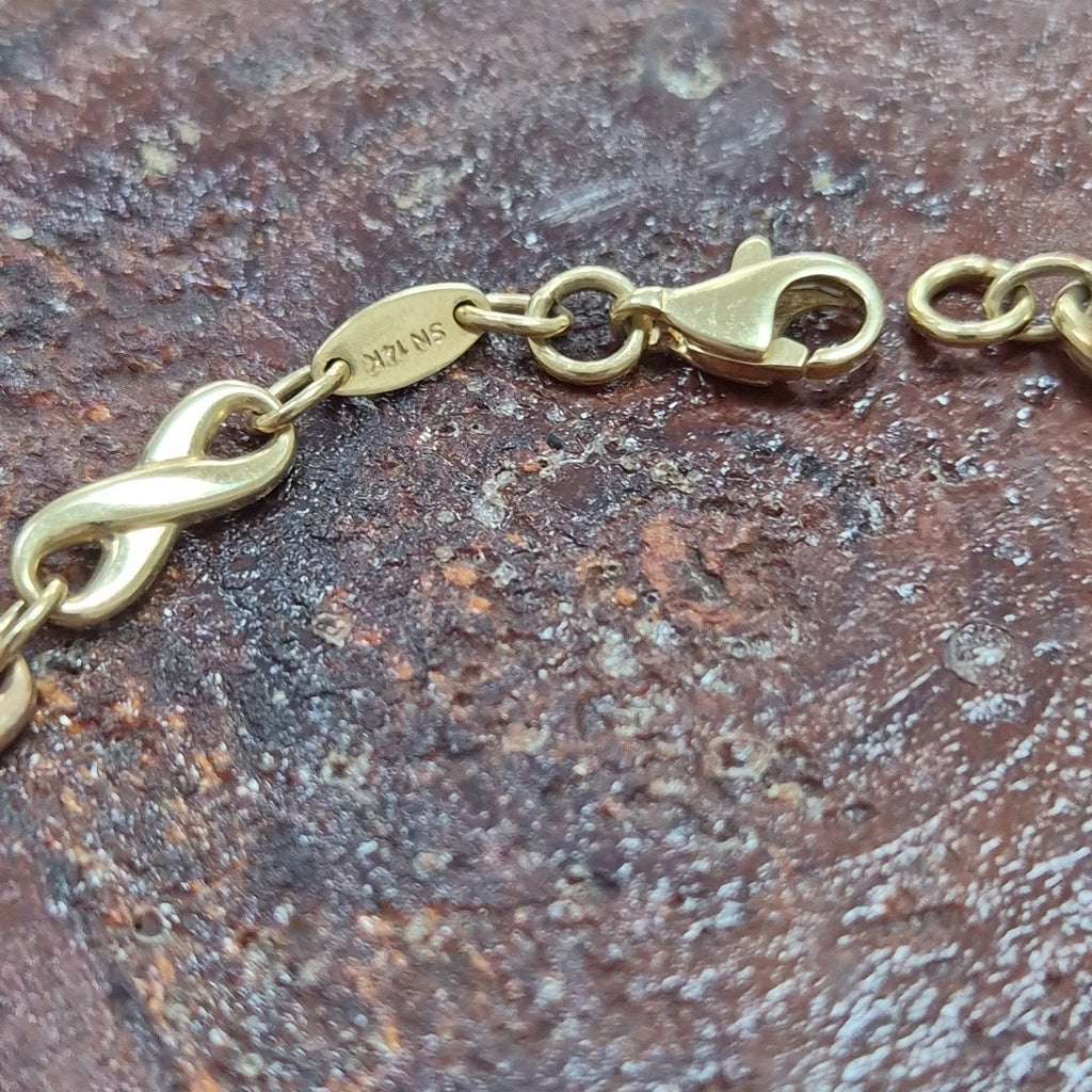 PULSERA ORO COMBINADO 14 K 3,10 GRMS (SEMINUEVO)