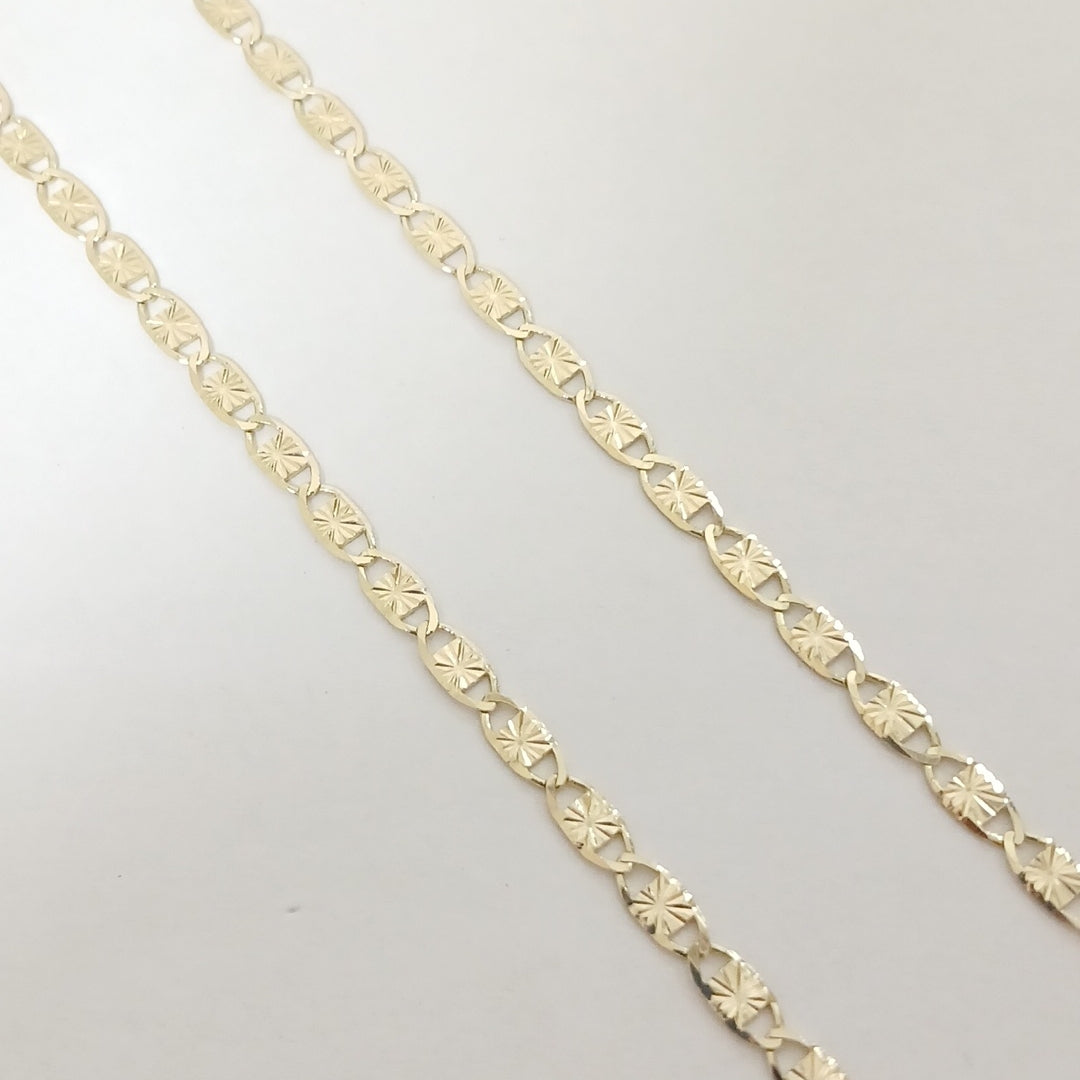 CADENAS TEJIDO GUCHI ORO 14K 55 CM 6.9 GR (NUEVO)