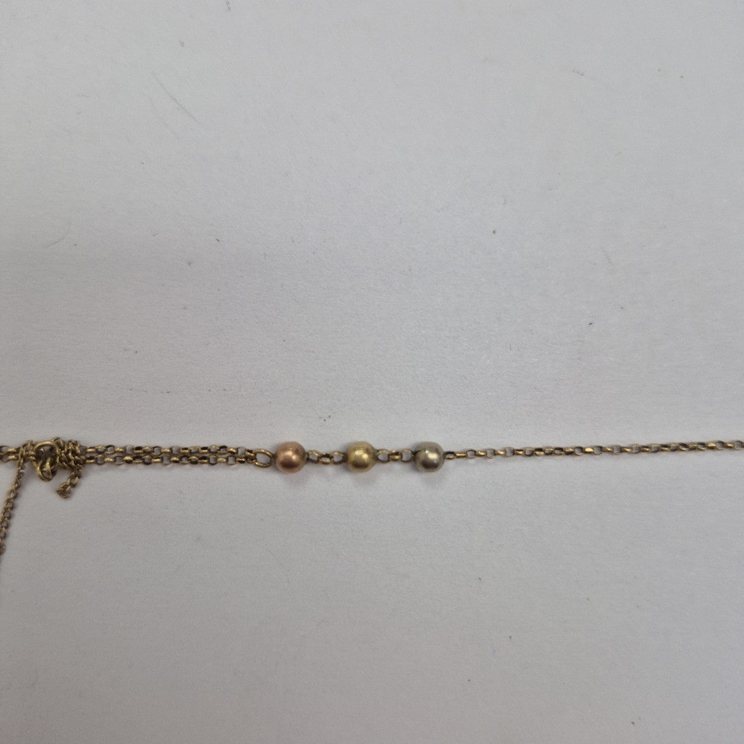 PULSERA ORO COMBINADO 10 K 1.5 GRMS (SEMINUEVO)