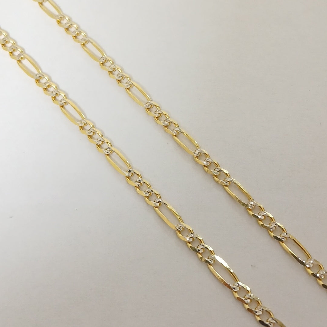 CADENAS 3X1 DIAMANTADA ORO 14K 55 CM 8.5 GR (NUEVO)
