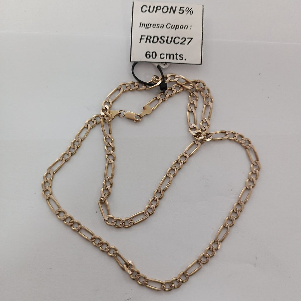 CADENA ORO, RODIADO 14 K 32.7 GRMS (SEMINUEVO)
