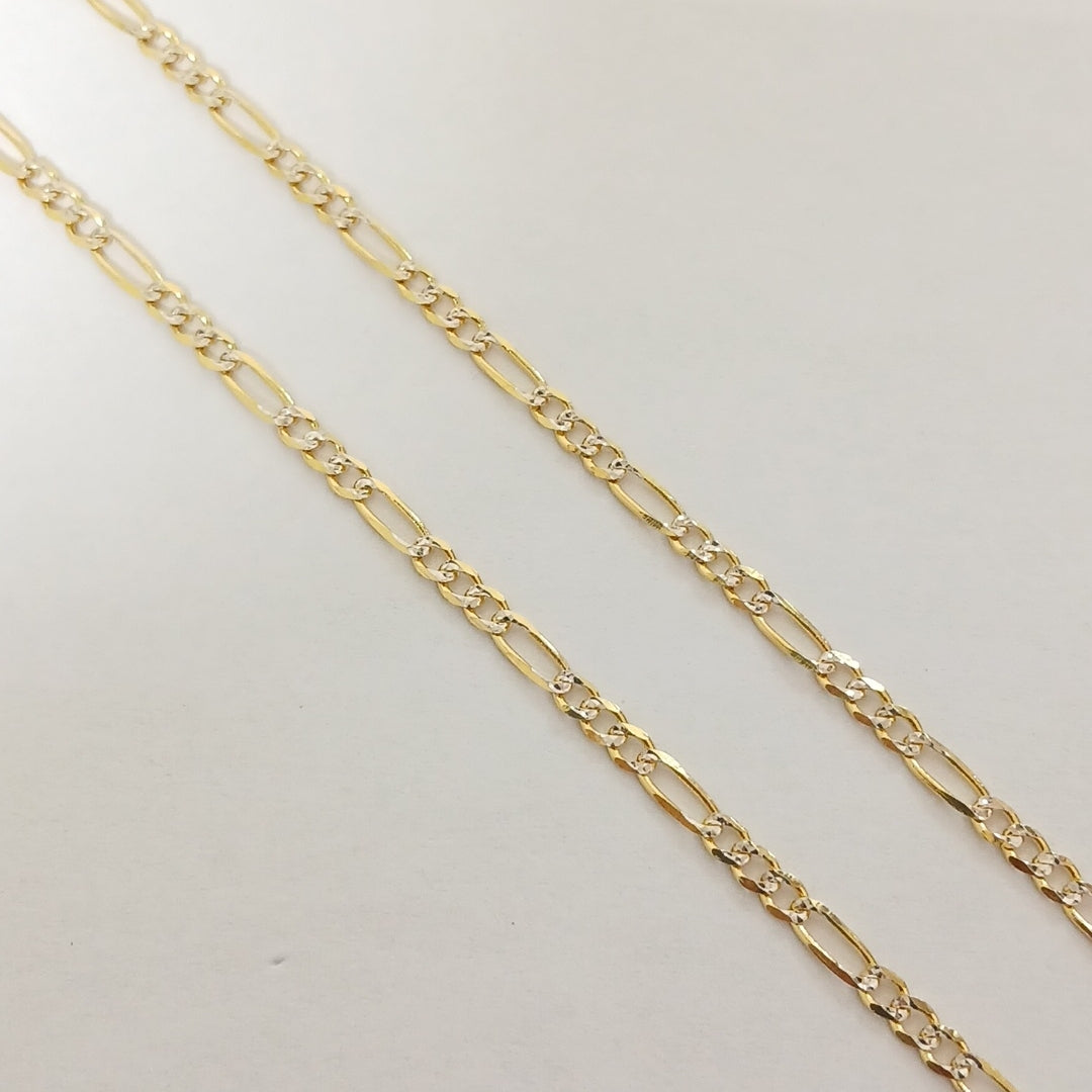 CADENAS TEJIDO 3X1 ORO 14K 55 CM 4.9 GR (NUEVO)