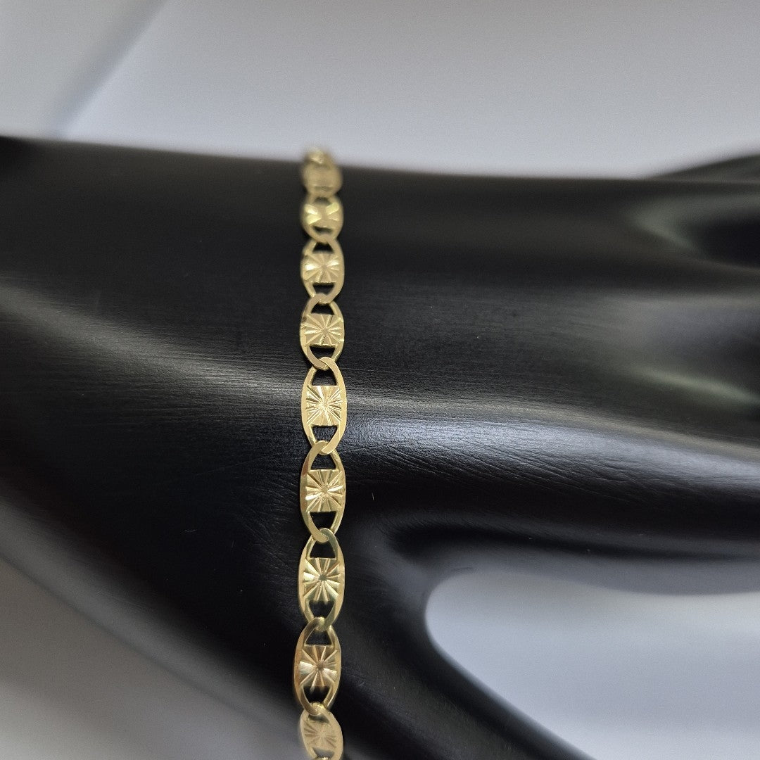 PULSERAS GUCHI ORO 14K 18 CM 2.9 GR (NUEVO)